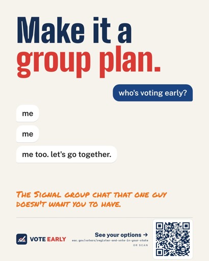 The early voting for the Midterms is now available in many places. You can early vote at a polling place: https://www.eac.gov/voters/register-and-vote-in-your-state
